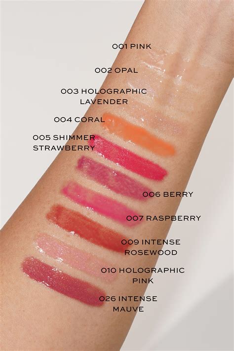 dior lip gloss that changes color|dior lip gloss color chart.